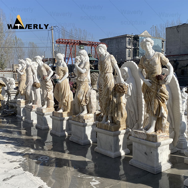 Marble four season lady statue sculpture