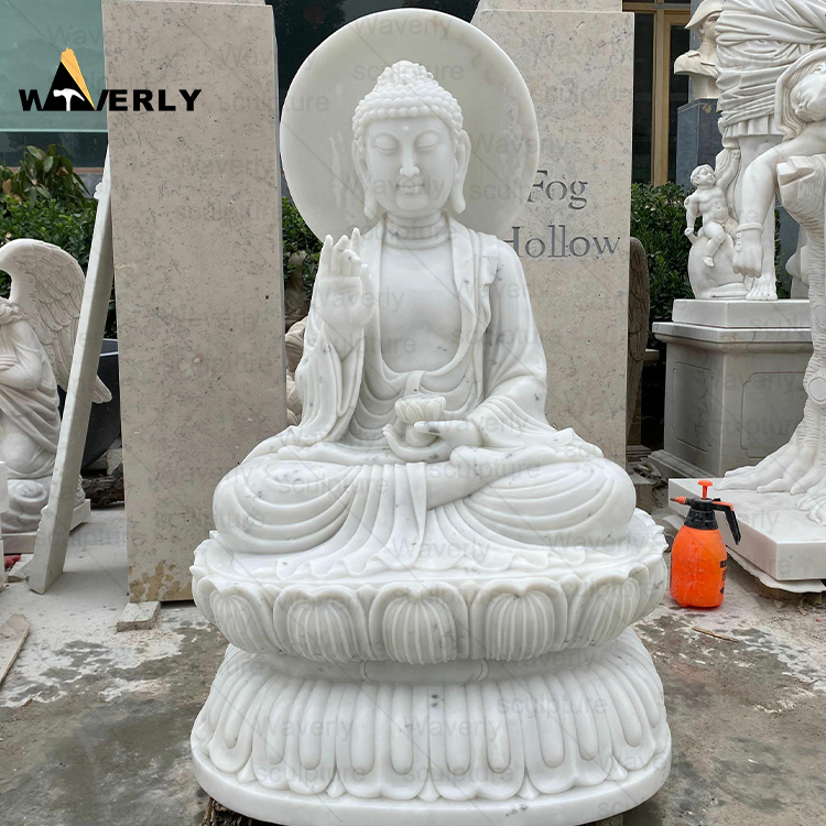 Sitting Lord Buddha Buddhist Sculpture Statues-MBK35009
