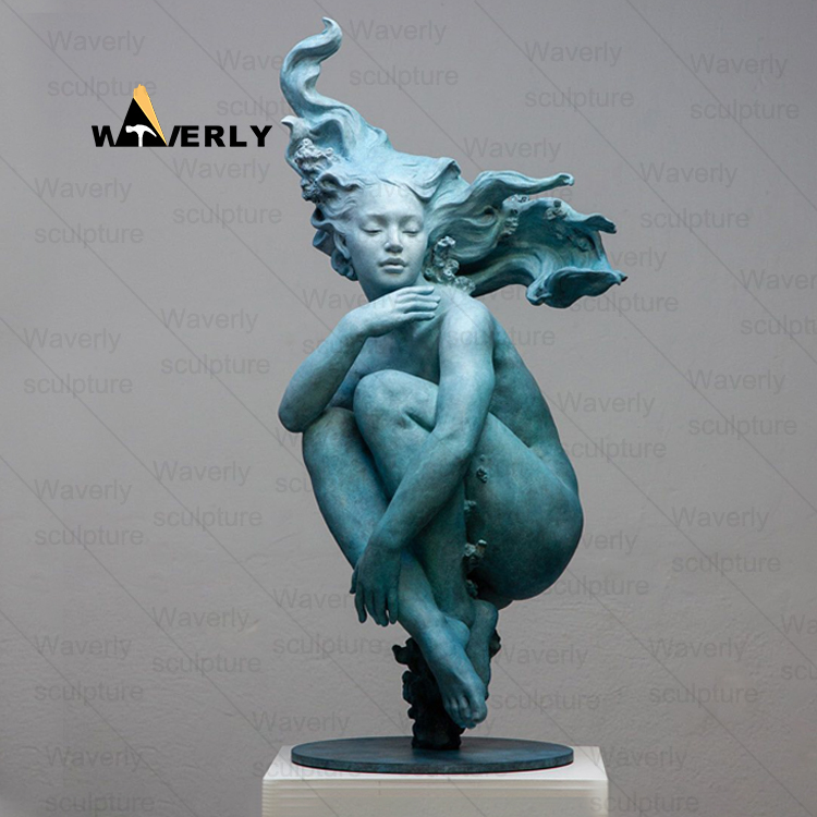 With Wings Fairy Angel arts Bronze Statue-BKL-30101