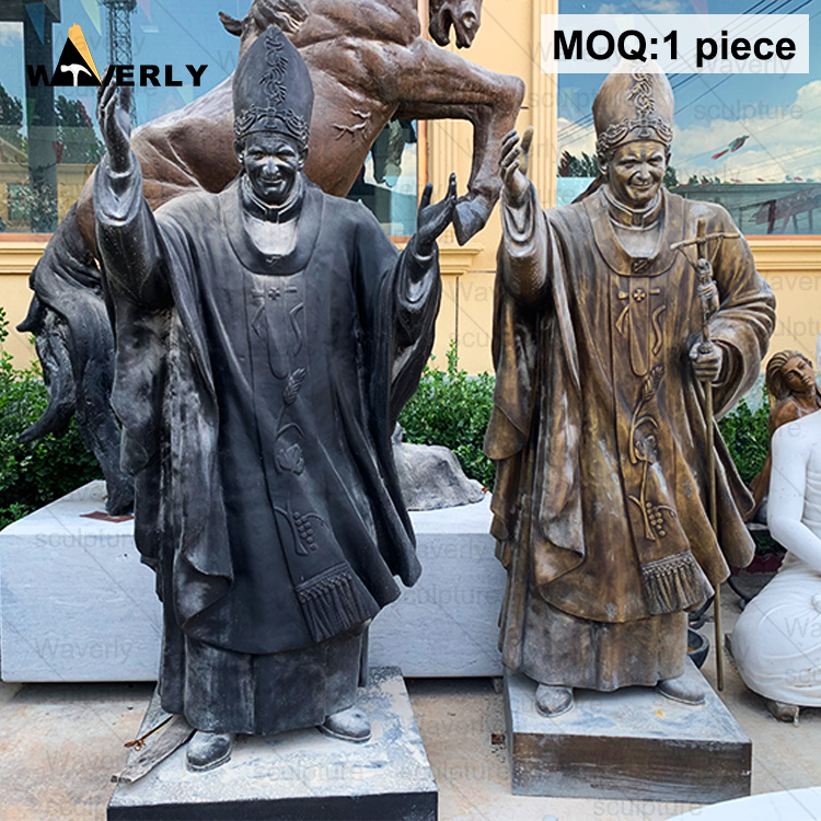 Bronze statue of saint paul of the cross BFC24-31502