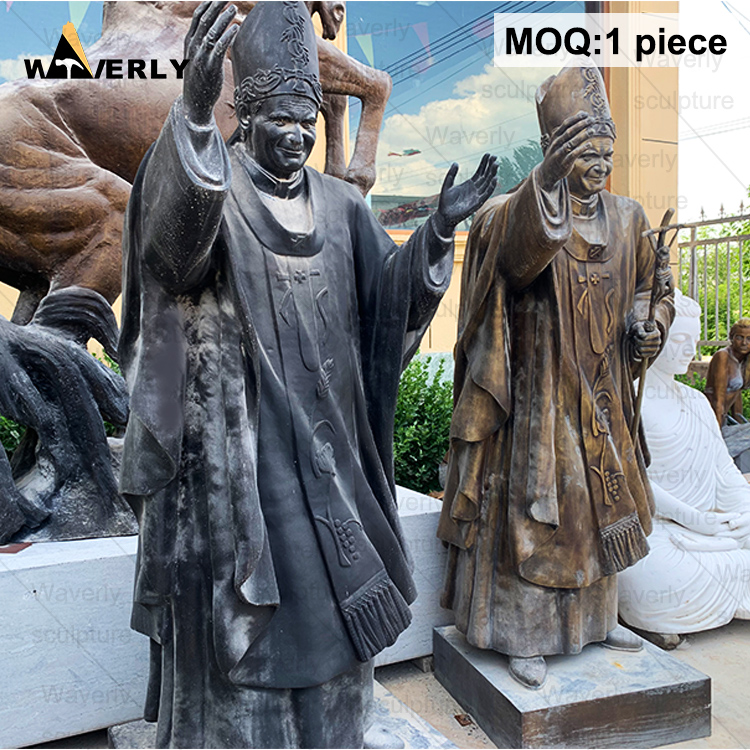 Bronze statue of saint paul of the cross BFC24-31502