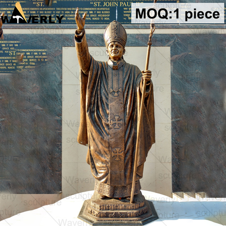 Bronze statue of saint paul of the cross BFC24-31502