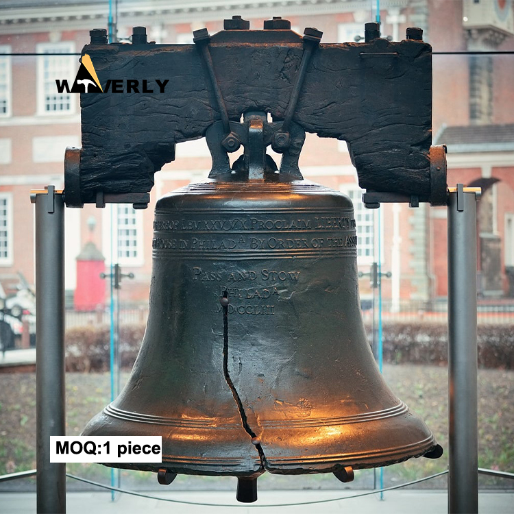Bronze figure and church bell sculpture BBL-31706