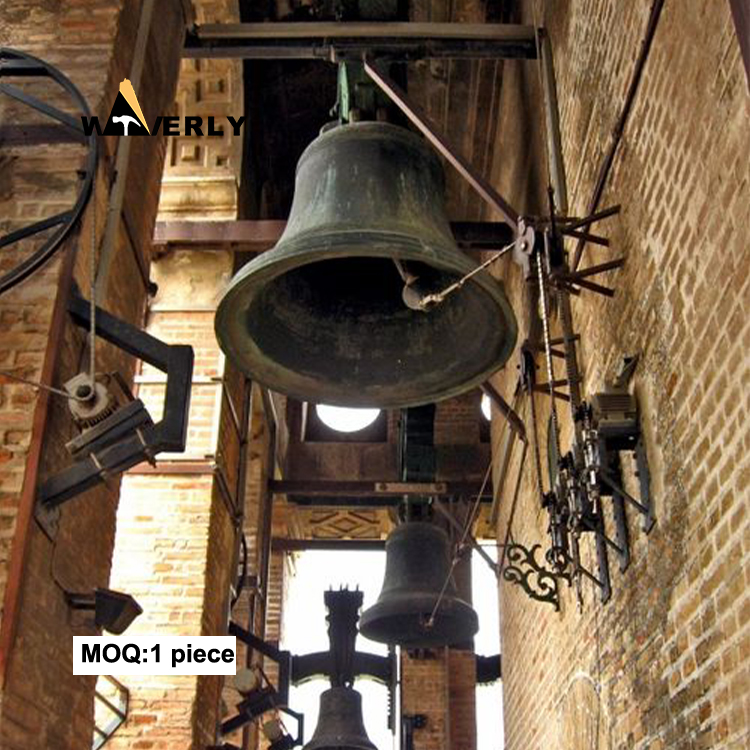 Bronze figure and church bell sculpture BBL-31706