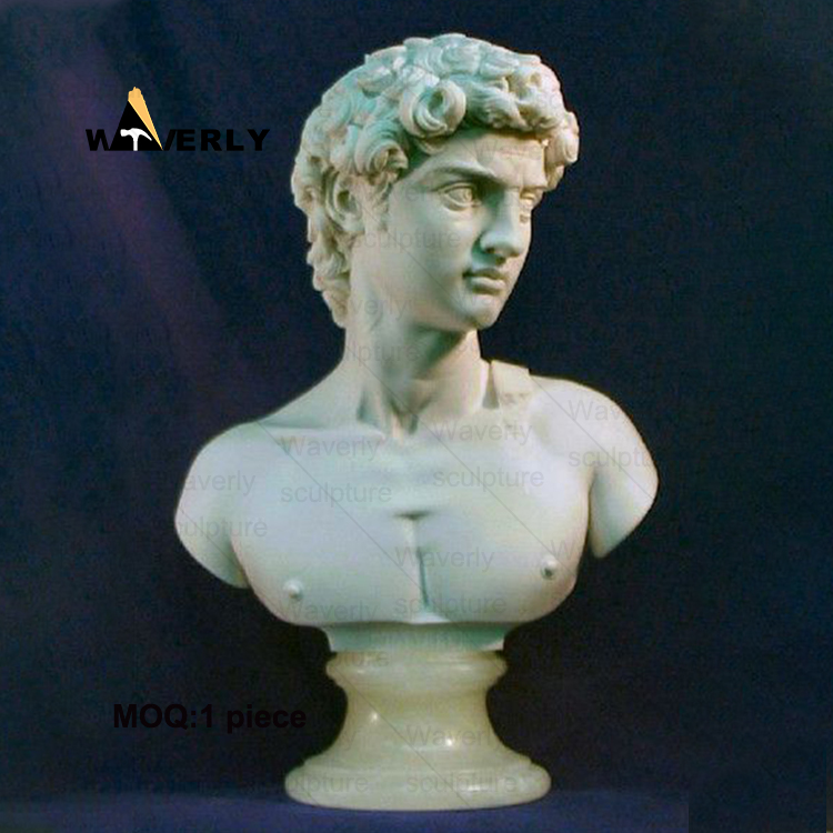 white marble Apollo bust sculpture MAR-33107