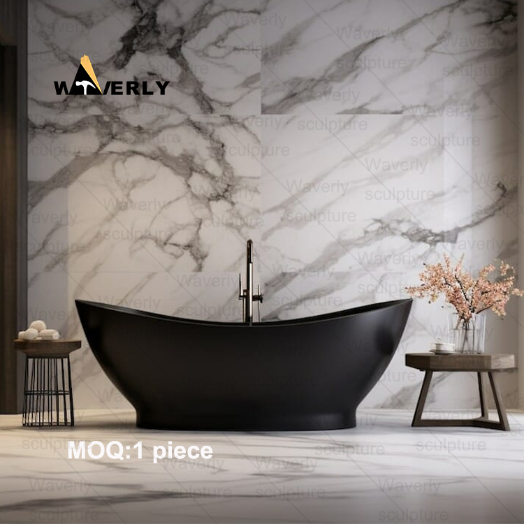 marble Black Bathtub -40903