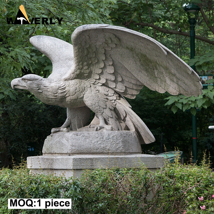 Hand Carved Flying marble eagle statue ME-73106CH
