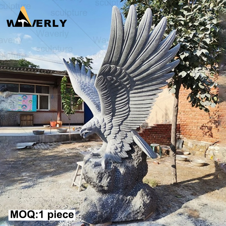 Hand Carved Flying marble eagle statue ME-73106CH