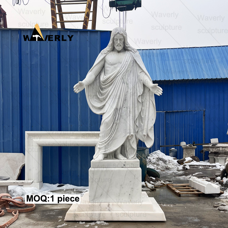 White Marble jesusSculpture MBC24-8-2001