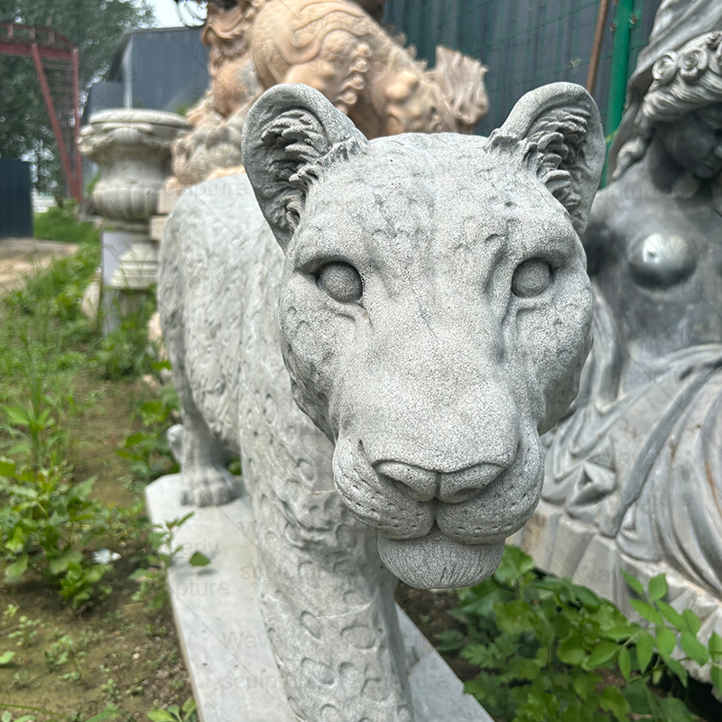 Natural Stone leopard statue ML-83001CH
