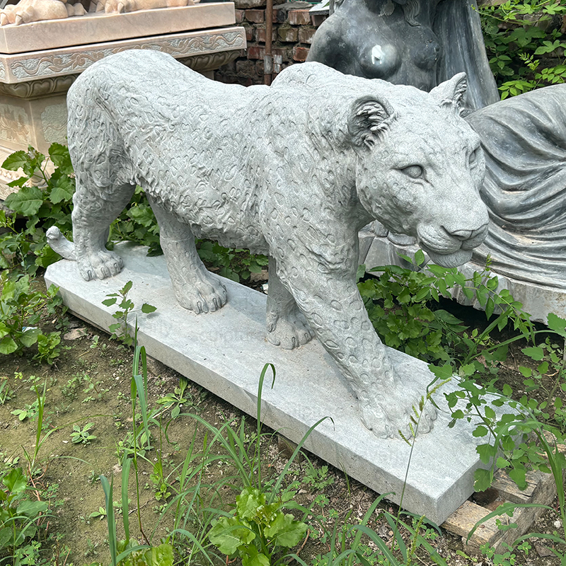 Natural Stone leopard statue ML-83001CH