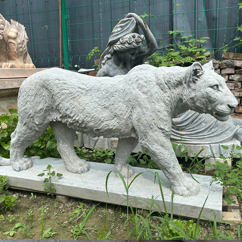 Natural Stone leopard statue ML-83001CH