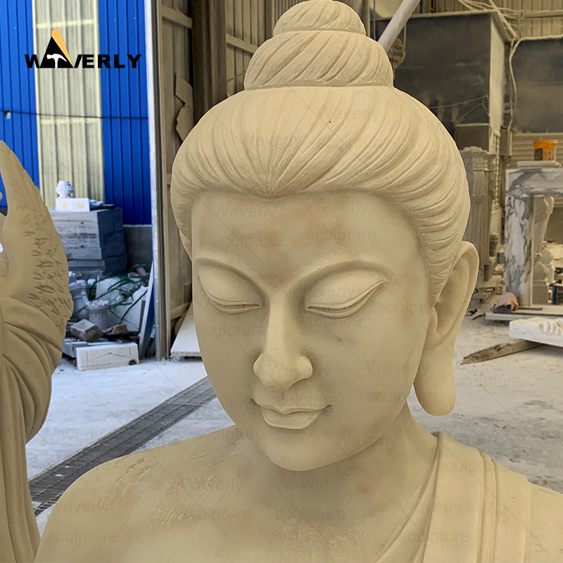 White Marble Buddha Statue Large Meditating MBC24-9-1902