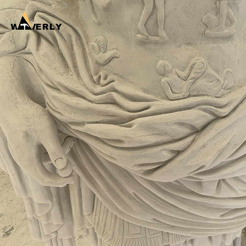 Hand carved marble life size julius caesar statue MBC24-10-1603