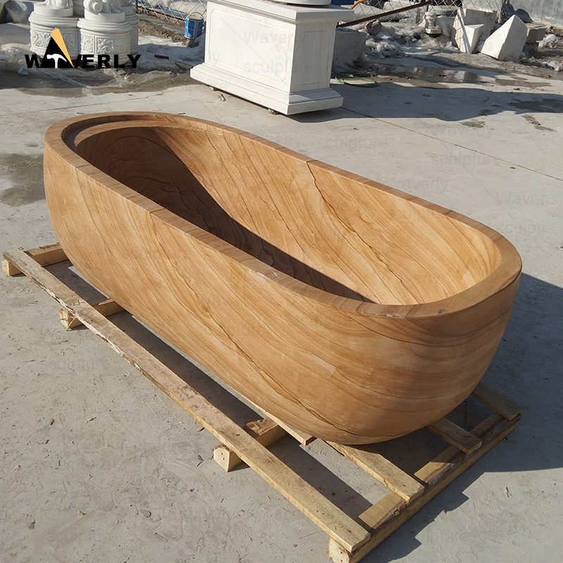 natural stone granite wood sandstone bathtub C24-101801