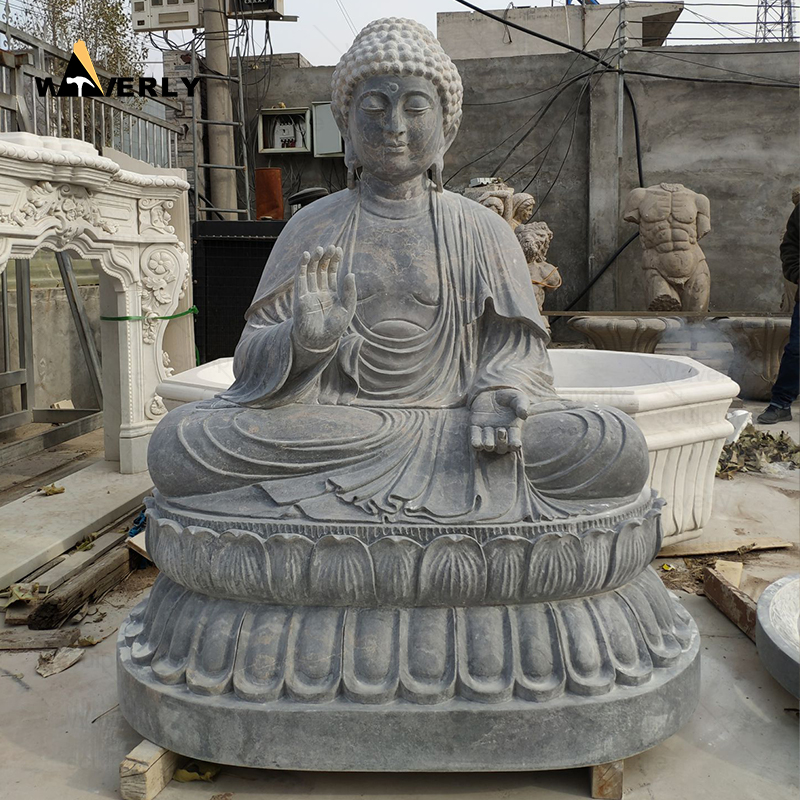 White marble laughing buddha statue sculpture CH24-111904