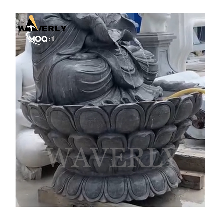 Courtyard Garden White Marble Buddha Fountain MBC24-1127-2