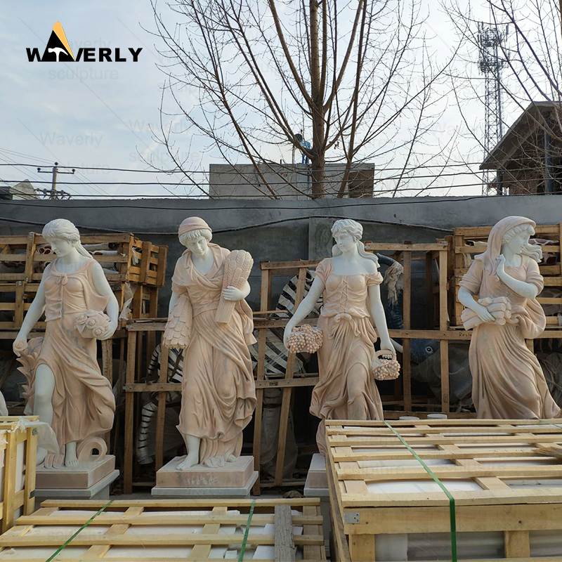 Marble Four Seasons Women Statue For Sale CH24-112702