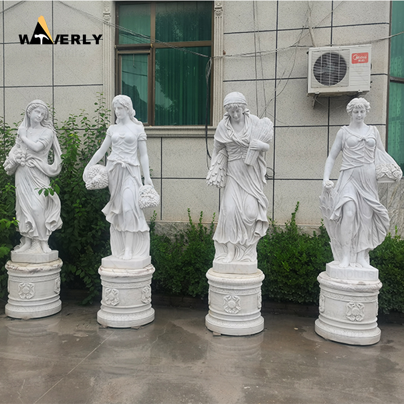 White Marble Greek Goddess Four Season Lady Statues prices CH24-112802