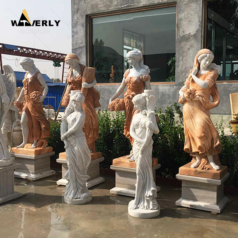 White Marble Greek Goddess Four Season Lady Statues prices CH24-112802