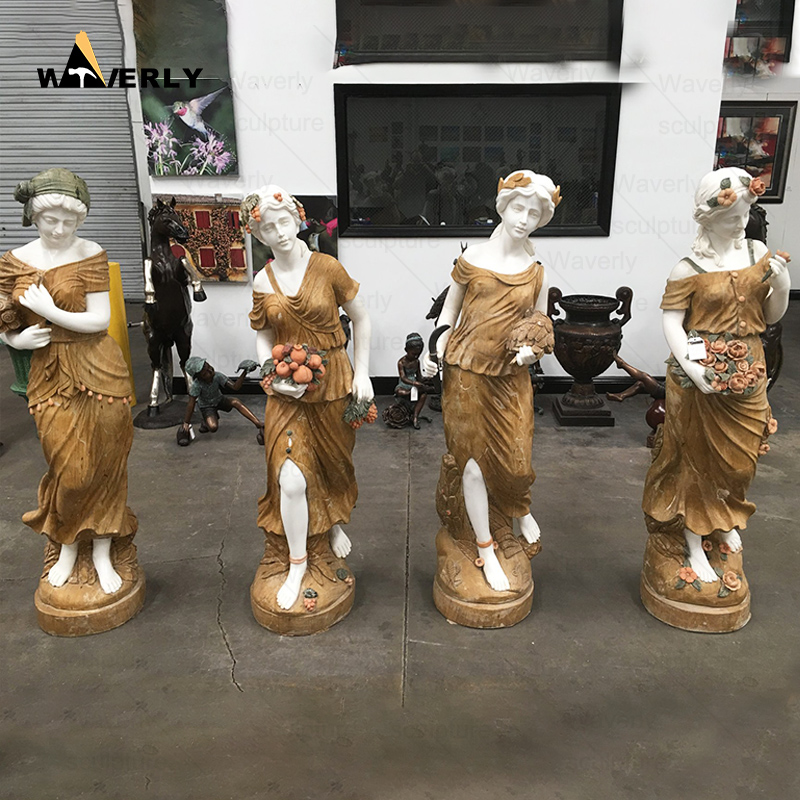 White Marble Greek Goddess Four Season Lady Statues prices CH24-112802