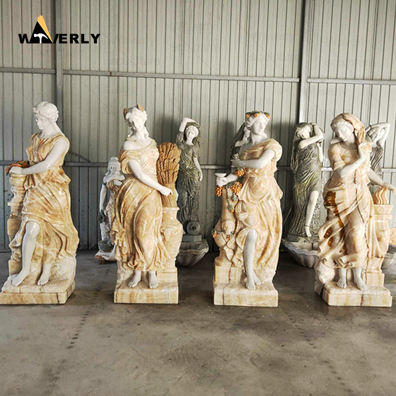 White Marble Greek Goddess Four Season Lady Statues prices CH24-112802