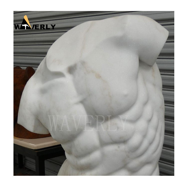 Hand Carved Indoor Outdoor Garden Marble Torso Statue MF-1128-16
