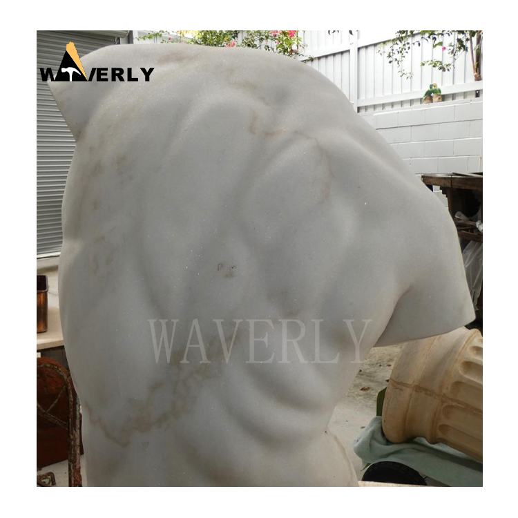 Hand Carved Indoor Outdoor Garden Marble Torso Statue MF-1128-16