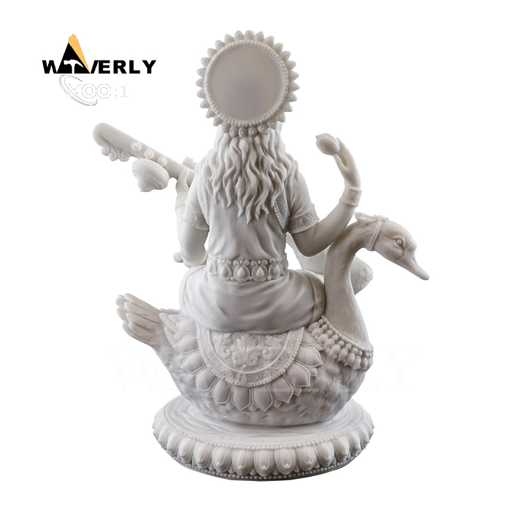 Custom Size Design Marble Saraswati Sculpture MF-1128-29