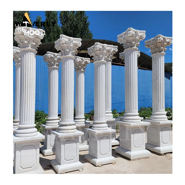 Large White Marble Columns  MF24-1203-11