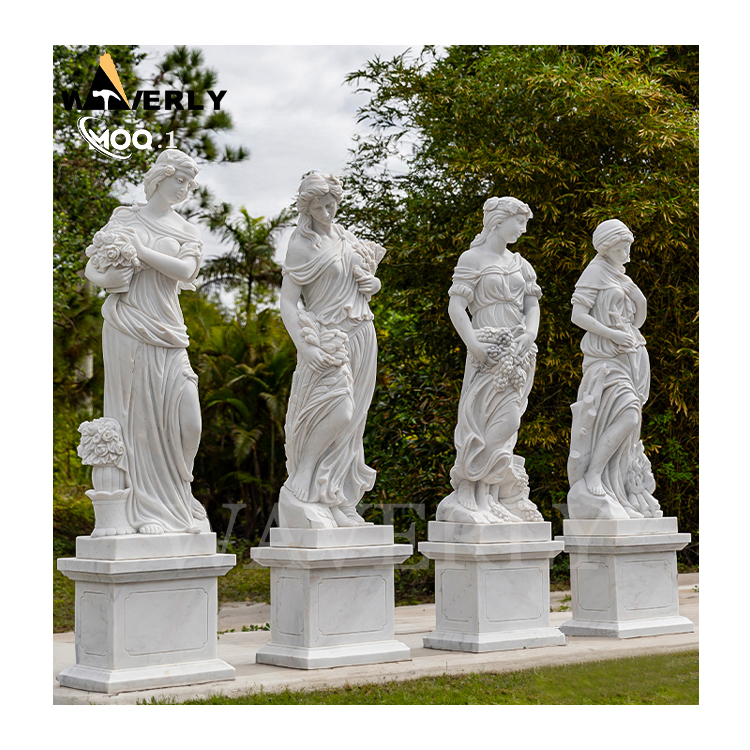 Marble Four Seasons Statues Sculpture MF24-1225-3