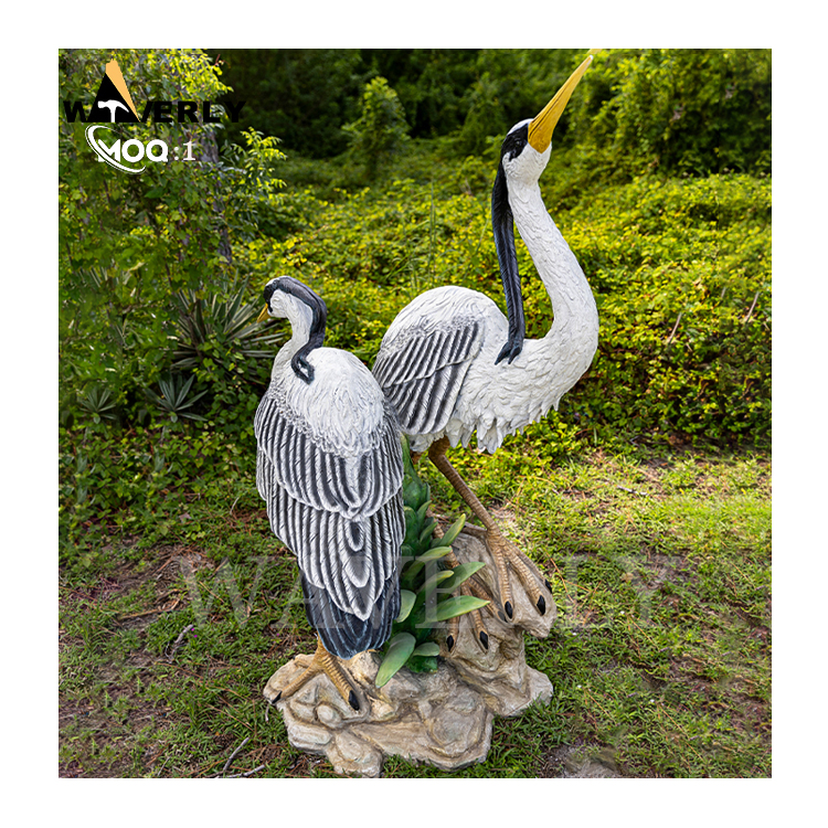 Custom Design Metal Bronze Heron Sculpture MF24-1231-4