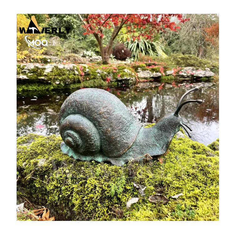 Custom Cast Outdoor Bronze Snail Sculpture MF24-1231-5