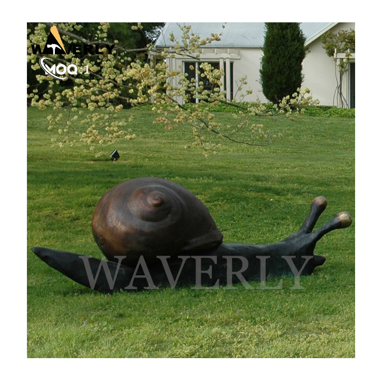 Custom Cast Outdoor Bronze Snail Sculpture MF24-1231-5