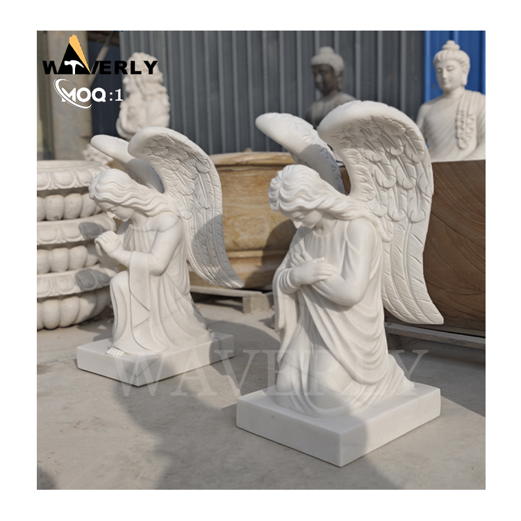 Stone Cemetery Angel Statue Marble Guardian Angel Sculpture MF25-1-13-1