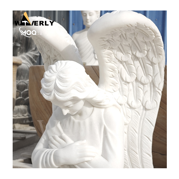 Stone Cemetery Angel Statue Marble Guardian Angel Sculpture MF25-1-13-1