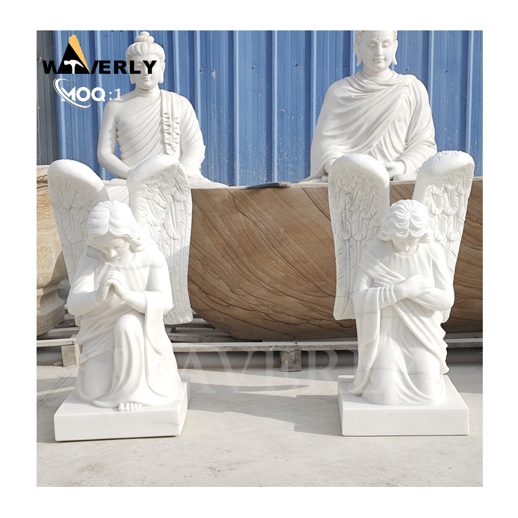 Marble Cemetery Angel Statue Sad Angel Sculpture MF25-1-13-4