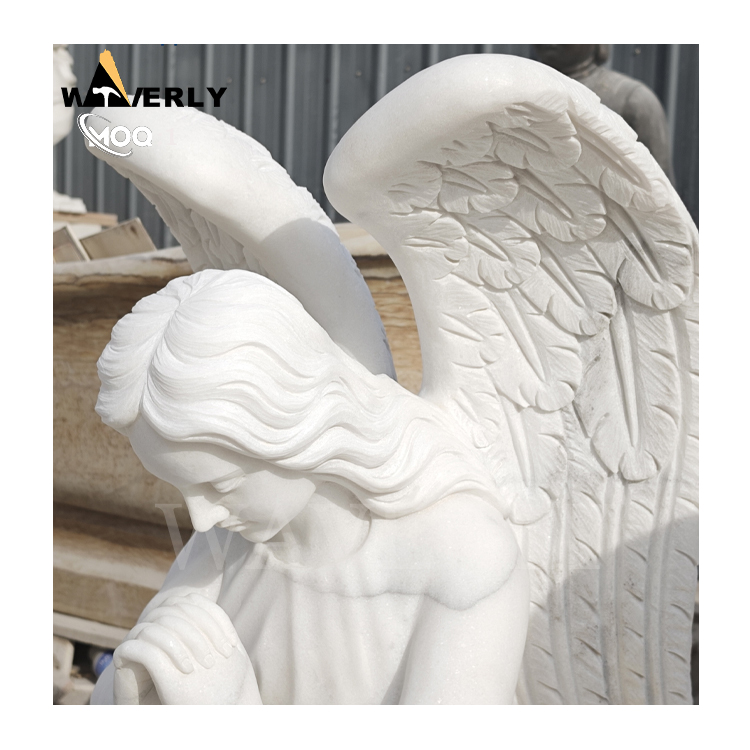 Marble Cemetery Angel Statue Sad Angel Sculpture MF25-1-13-4