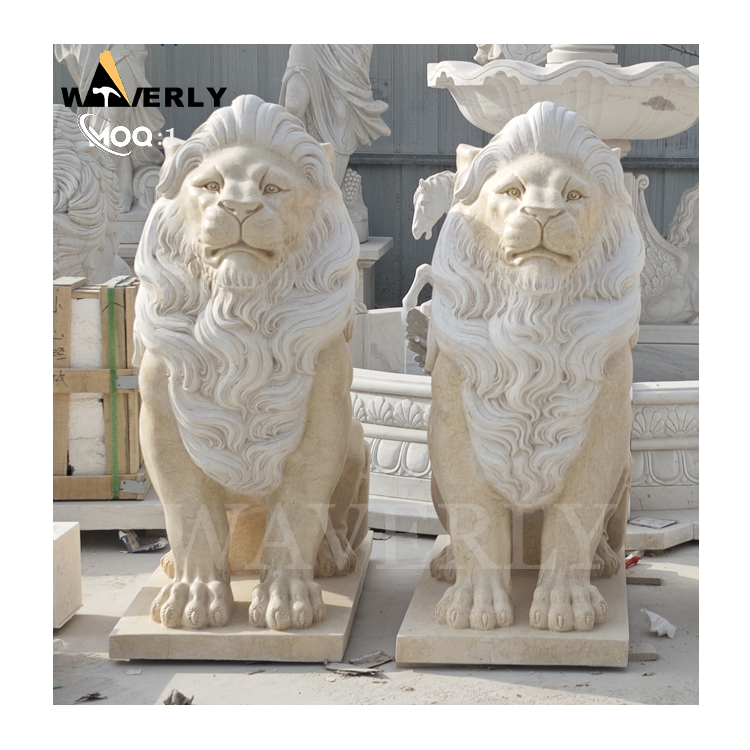 Life Size Marble Lion Statue MF25-1-13-5