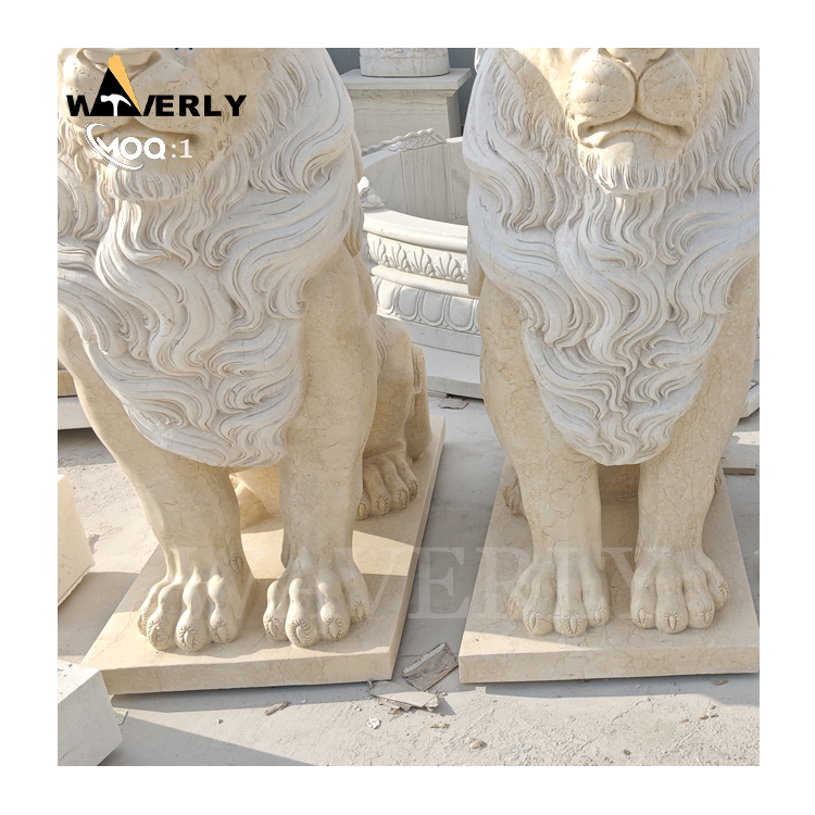 Life Size Marble Lion Statue MF25-1-13-5