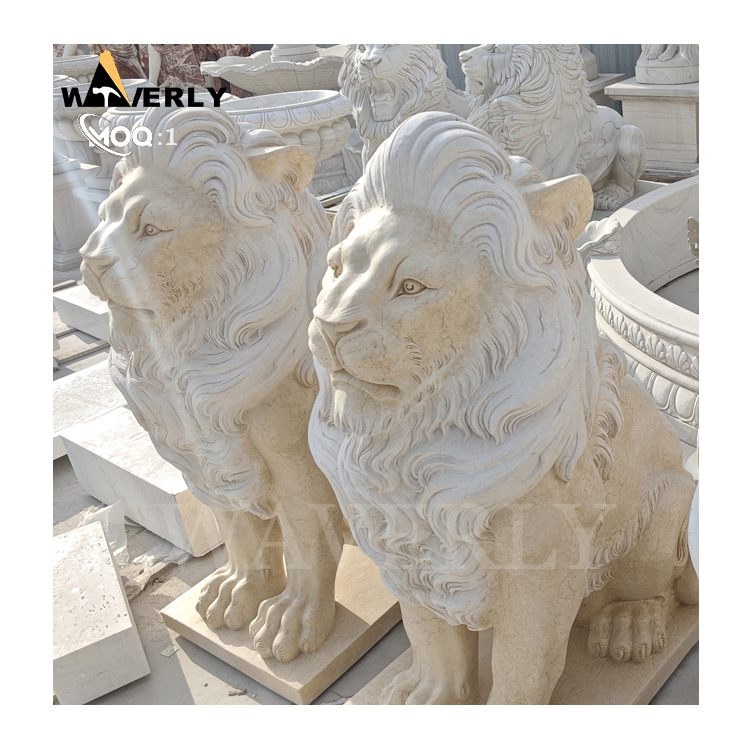 Life Size Marble Lion Statue MF25-1-13-5