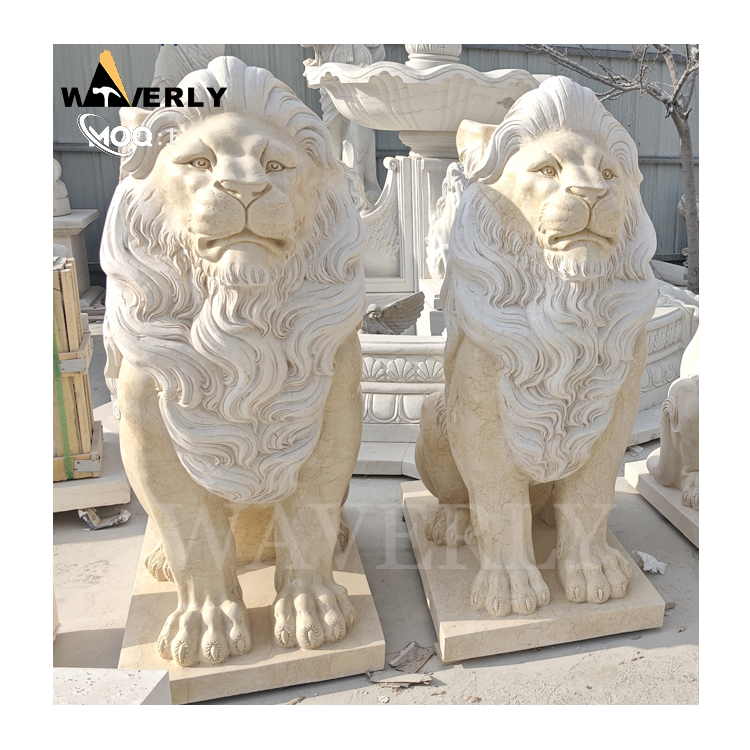 Life Size Marble Lion Statue MF25-1-13-5